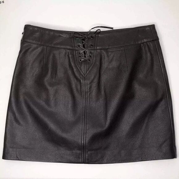 Ralph Lauren Black Lambskin Sailor Mini Skirt - Picture 11 of 16